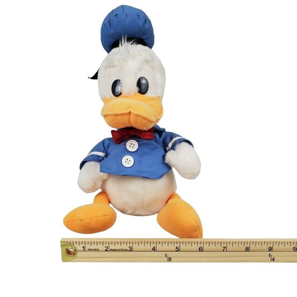 Vintage Disney Donald Duck Plush Happy Birthday 50 Years Applause Korea Sailor - Picture 7 of 12